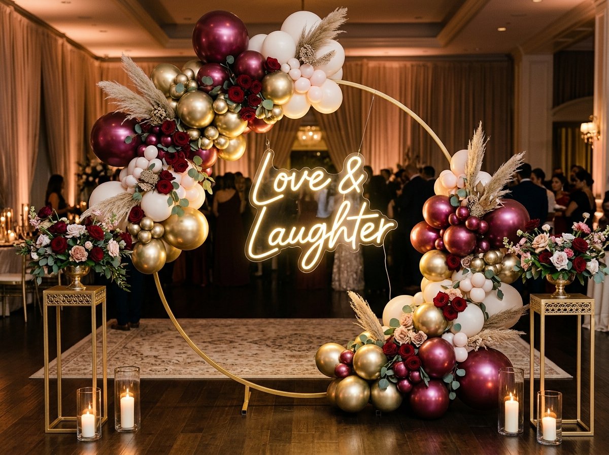 The Couture Balloon Revolution: Why Organic Sculptures with Roses & Pampas are the New Photo-Op Obsession